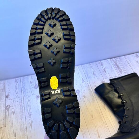 USGI Cold Weather Combat Boots Size10R Vibram Sole, Quilted Liner, Black Leather - Picture 6 of 16